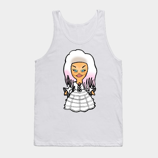 Ariel Versace - Junglhouse Chibi Tank Top by Brian K